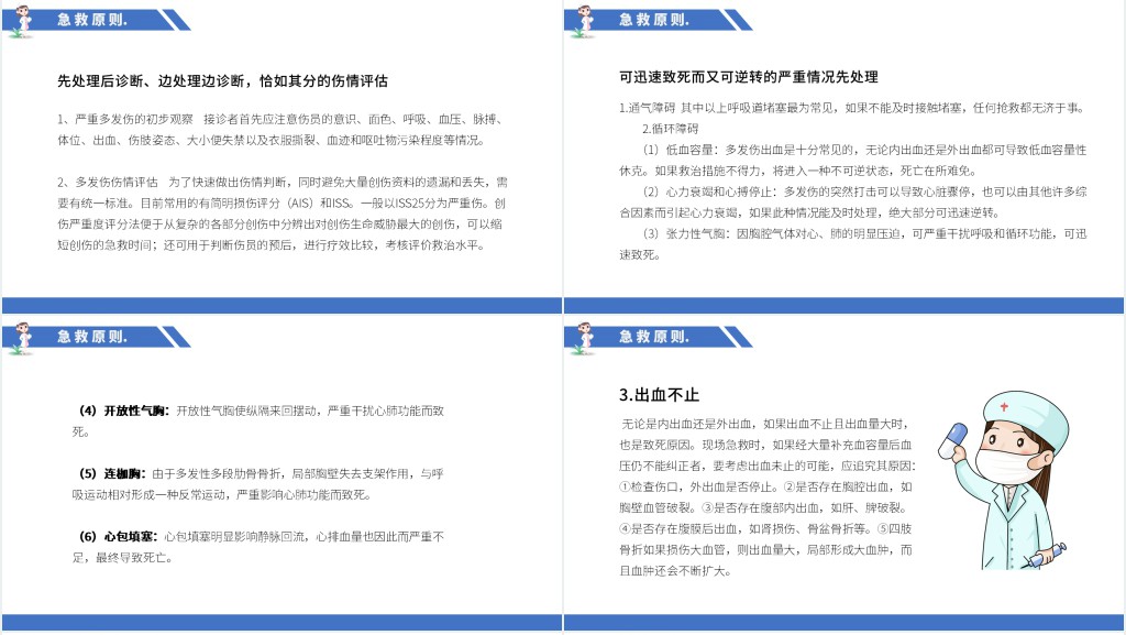 多发伤疾病护理查房PPT模板