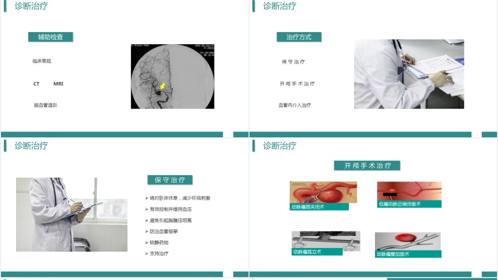 颅内动脉瘤患者护理查房PPT模板 颅内动脉瘤患者护理查房PPT模板