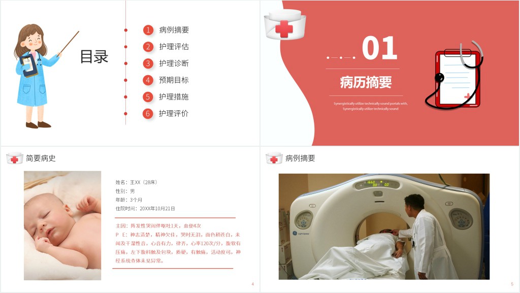 小儿肠套叠护理查房范本PPT模板 小儿肠套叠护理查房范本PPT模板