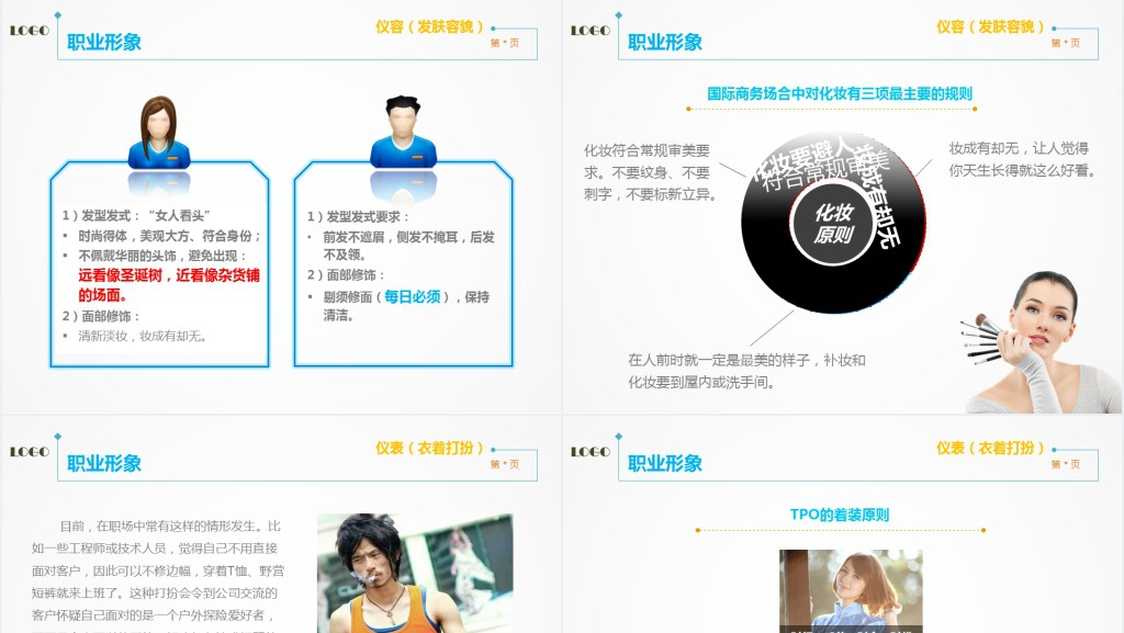 职场妆容礼仪培训课程PPT课件