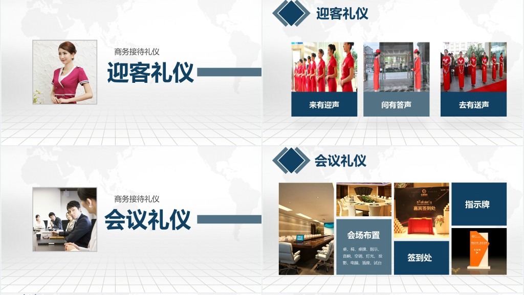 新员工商务礼仪规定内容培训PPT模板 新员工商务礼仪规定内容培训PPT模板
