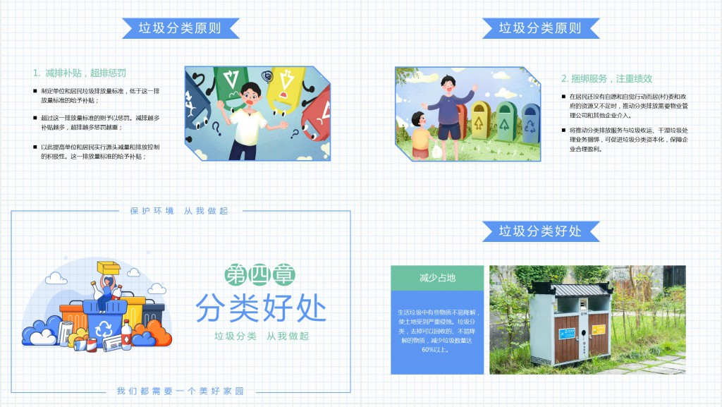 垃圾分类知识普及从我做起PPT模板 垃圾分类知识普及从我做起PPT模板