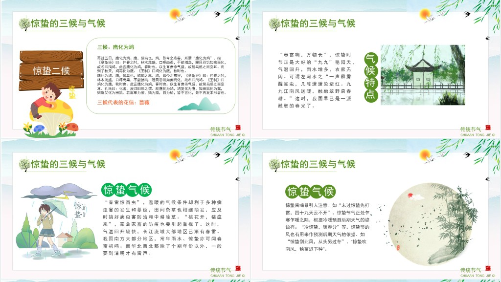 惊蛰节气主题班会教案PPT课件 惊蛰节气主题班会教案PPT课件