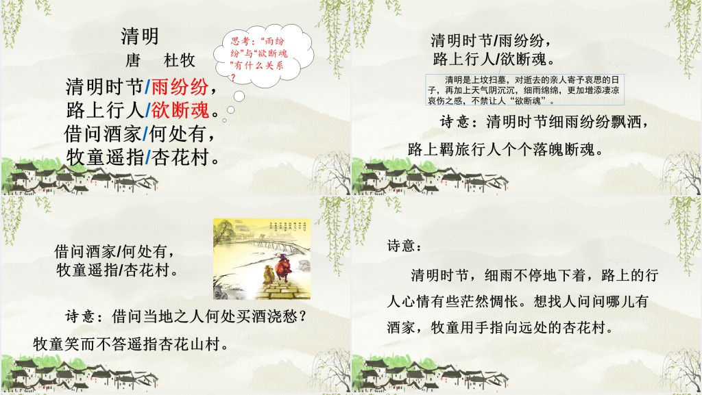 部编人教版小学三年级语文下册清明PPT课件 部编人教版小学三年级语文下册清明PPT课件