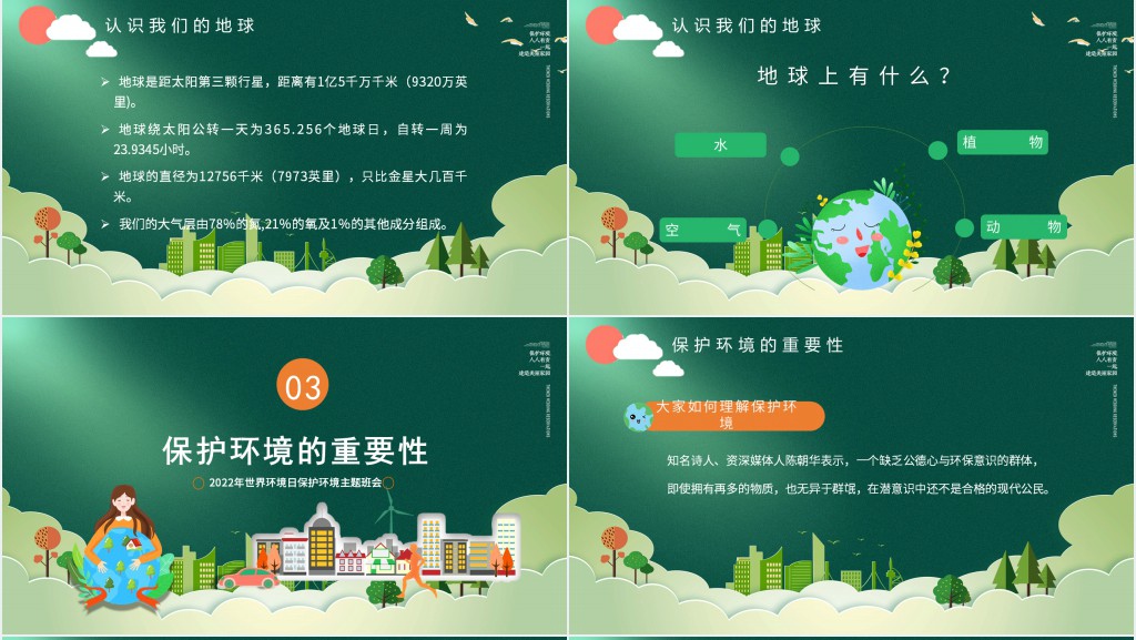 世界环境日班会备课PPT课件 世界环境日班会备课PPT课件