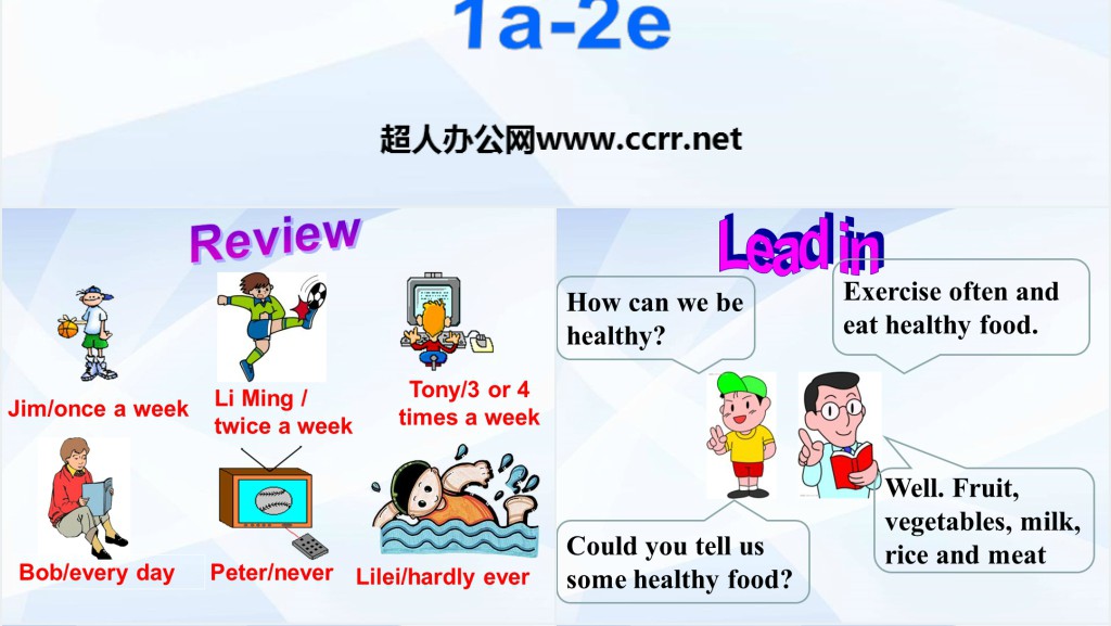 How often do you exercise英语PPT课件 How often do you exercise英语PPT课件