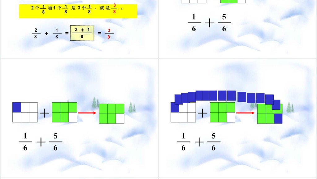 小学数学第五册分数的简单计算PPT课件 小学数学第五册分数的简单计算PPT课件