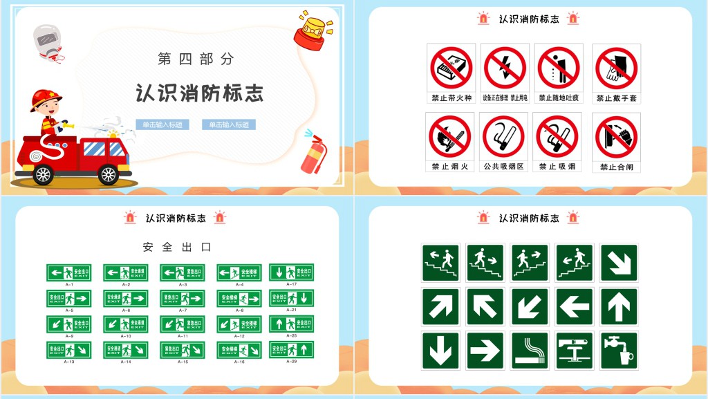 幼儿园认识消防安全知识PPT课件
