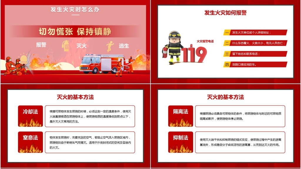 杜绝火灾事故发生确保人身财产安全PPT模板