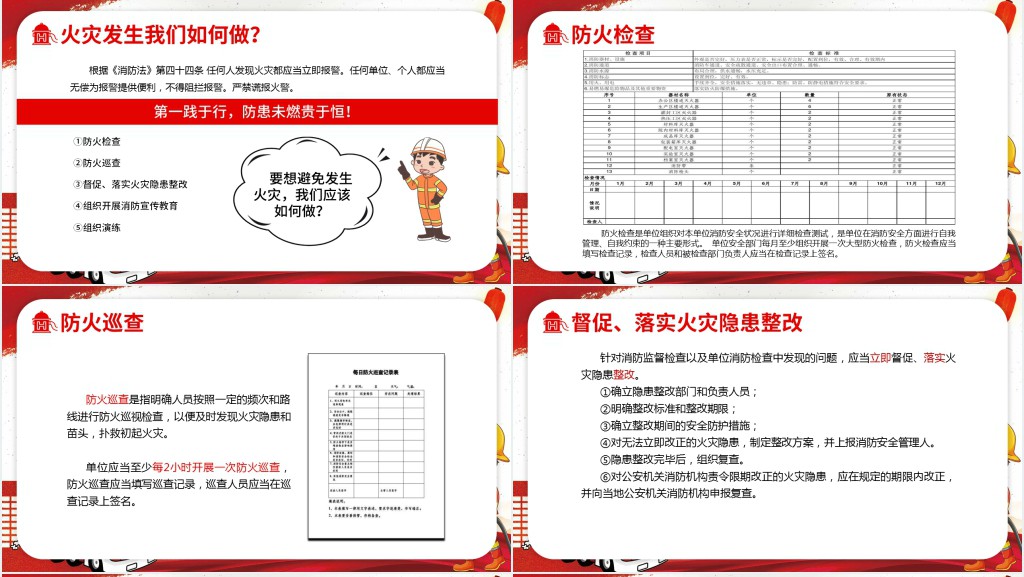 大气经典强化安全意识PPT模板