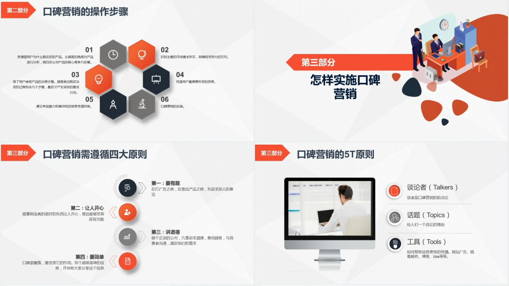 企业如何做好营销服务与口碑PPT模板 企业如何做好营销服务与口碑PPT模板