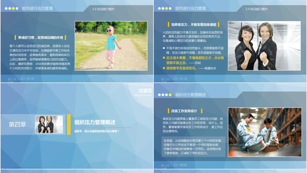 心理压力管理动态培训PPT课件