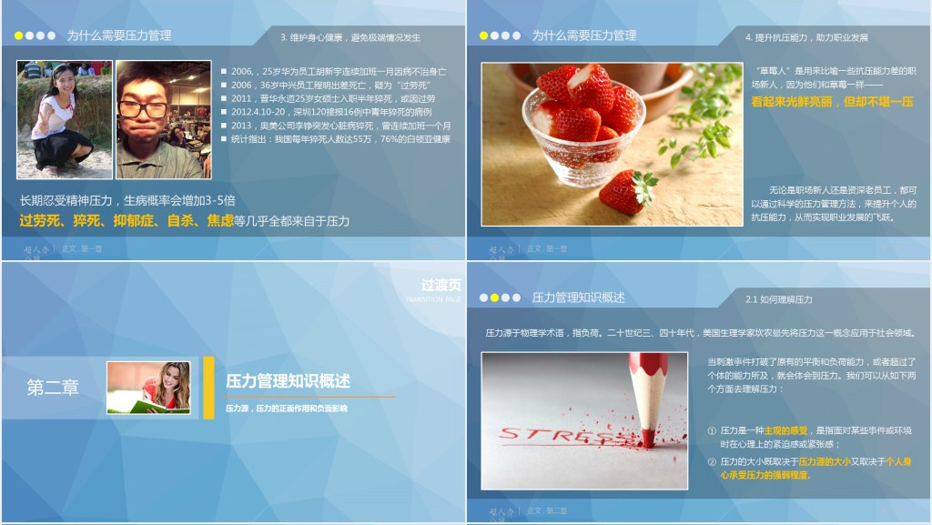 心理压力管理动态培训PPT课件