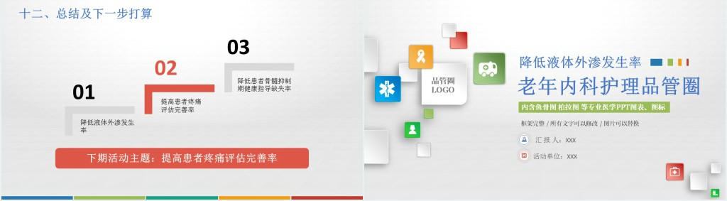 降低液体外渗发生率品管圈PPT模板 降低液体外渗发生率品管圈PPT模板