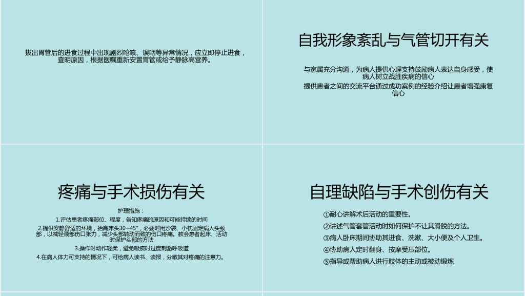 气管切开术后患者护理查房PPT模板 气管切开术后患者护理查房PPT模板