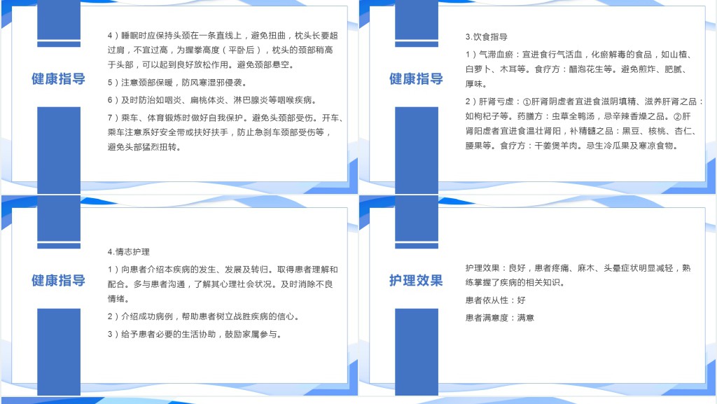 颈椎病优秀护理查房PPT模板 颈椎病优秀护理查房PPT模板