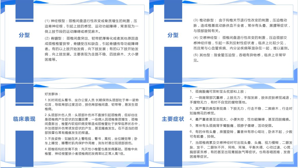 颈椎病优秀护理查房PPT模板 颈椎病优秀护理查房PPT模板