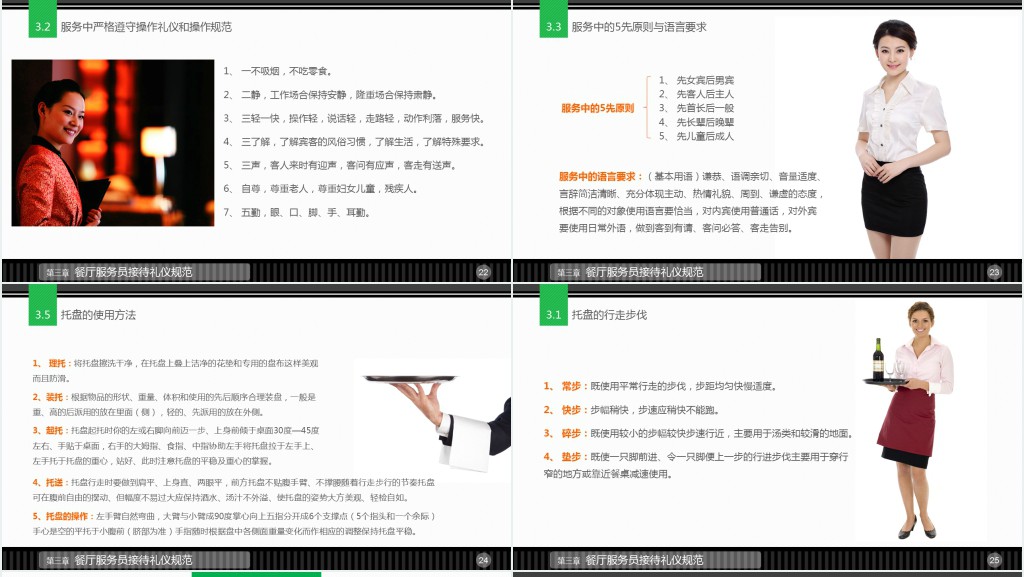 西餐厅服务员礼仪常识培训PPT课件 西餐厅服务员礼仪常识培训PPT课件