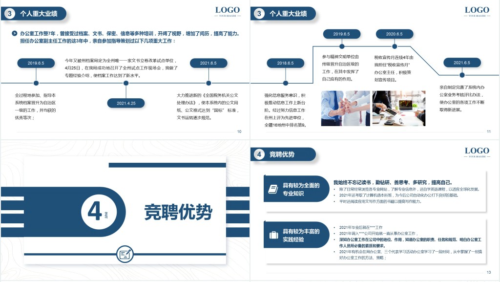 大学办公室主任竞聘报告PPT模板 大学办公室主任竞聘报告PPT模板