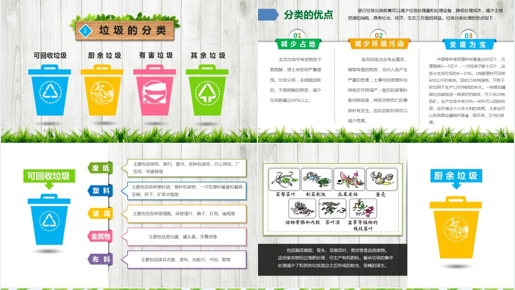 卡通风垃圾分类知识讲座PPT课件 卡通风垃圾分类知识讲座PPT课件