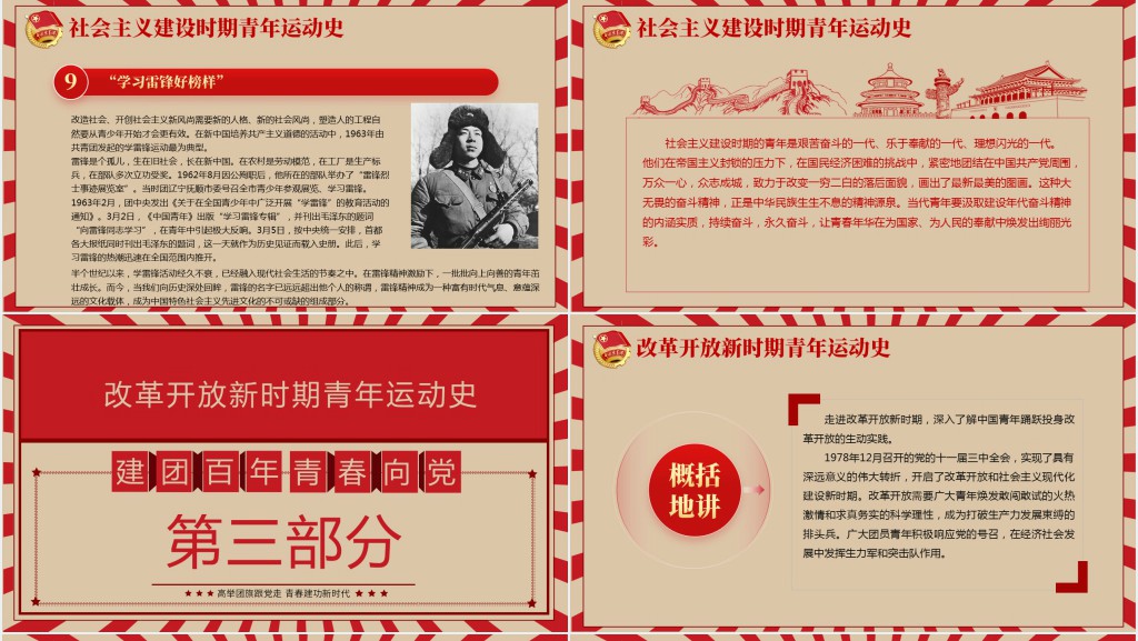 中国青年运动史建团百年青春向党PPT课件 中国青年运动史建团百年青春向党PPT课件