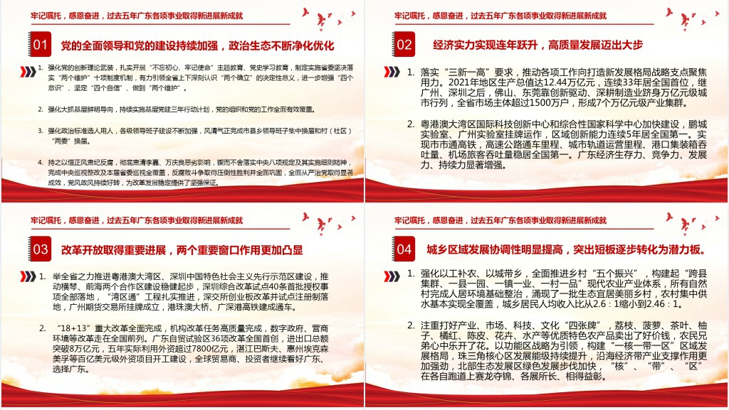 中国共产党广东省第十三次代表大会专题PPT党课 中国共产党广东省第十三次代表大会专题PPT党课