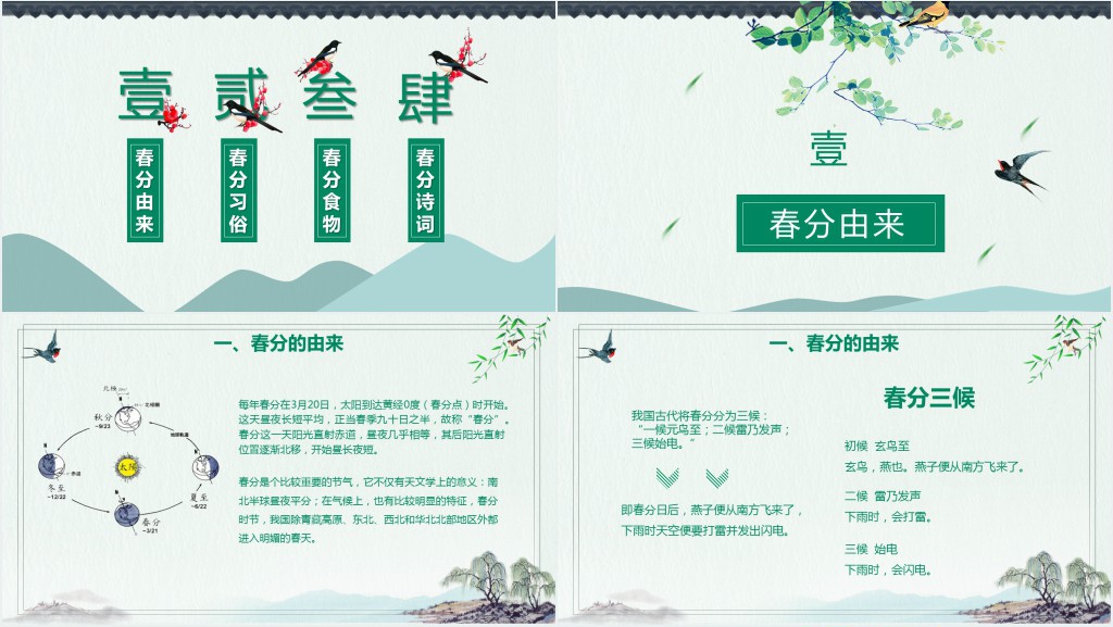 小学春分节气知识主题班会PPT课件 小学春分节气知识主题班会PPT课件