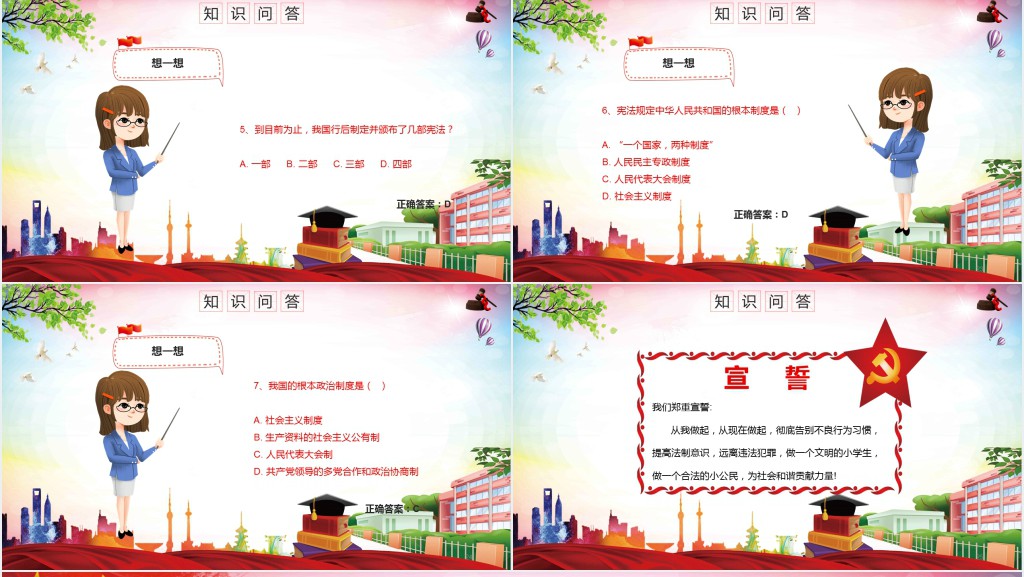 中小学生宪法知识学习国家宪法日PPT课件