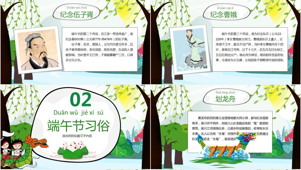 端午节由来主题班会PPT课件