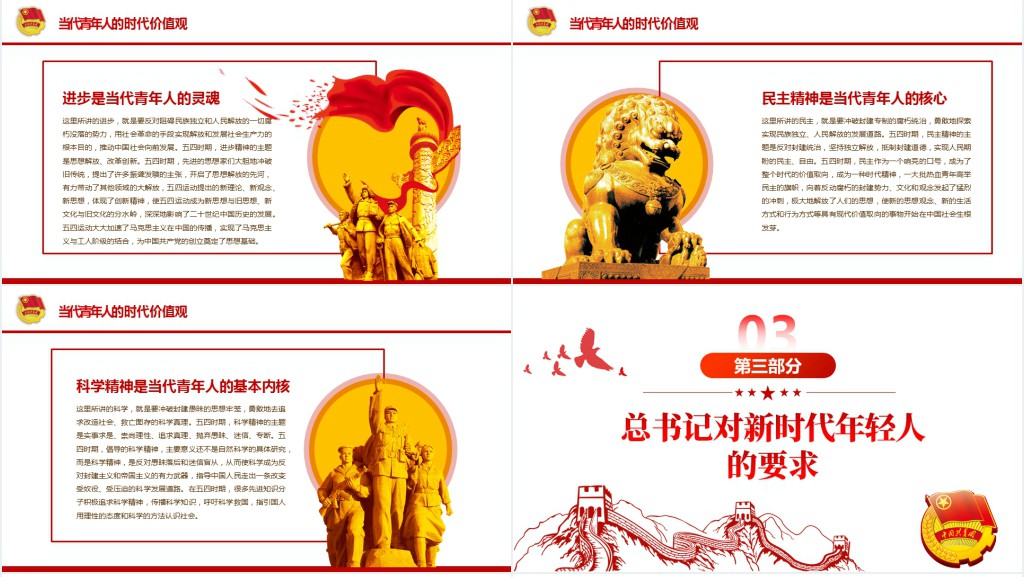 争做堪当民族复兴重任时代新人五四青年节专题PPT党课 争做堪当民族复兴重任时代新人五四青年节专题PPT党课