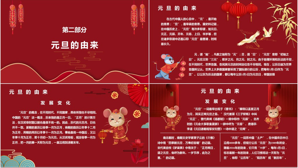 世界各国元旦节习俗PPT模板 世界各国元旦节习俗PPT模板