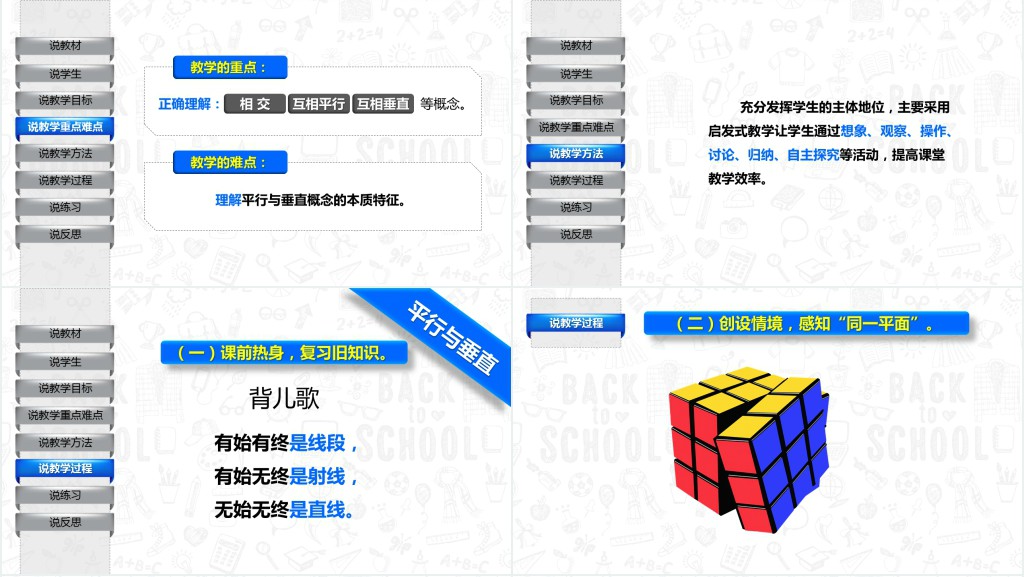 小学平行与垂直说课PPT课件 小学平行与垂直说课PPT课件