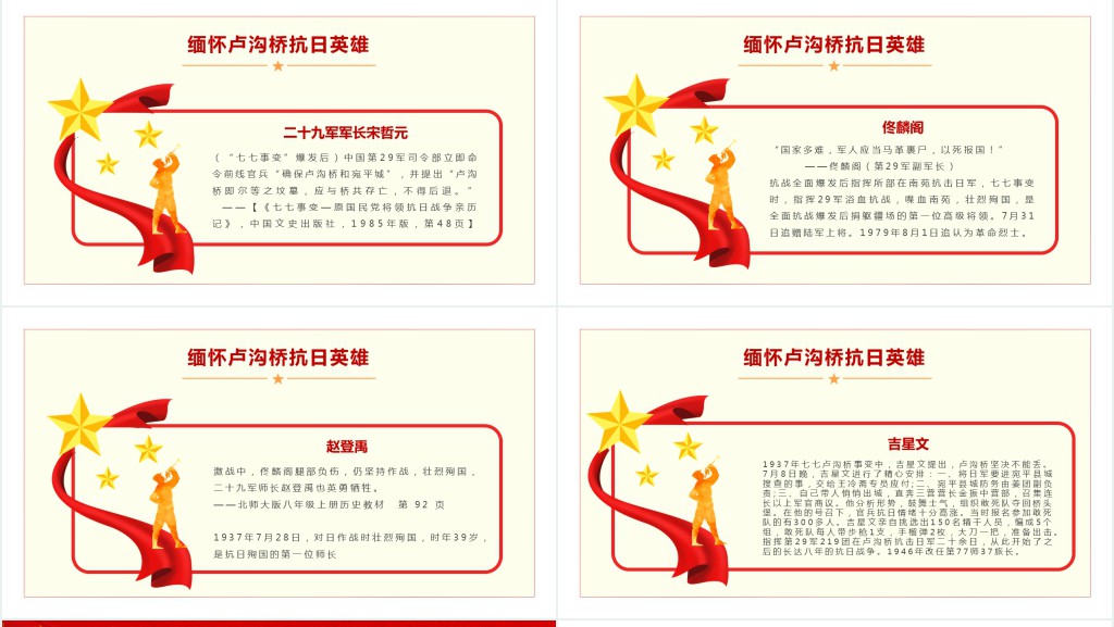 纪念七七事变纪念卢沟桥事变铭记历史专题PPT党课 纪念七七事变纪念卢沟桥事变铭记历史专题PPT党课