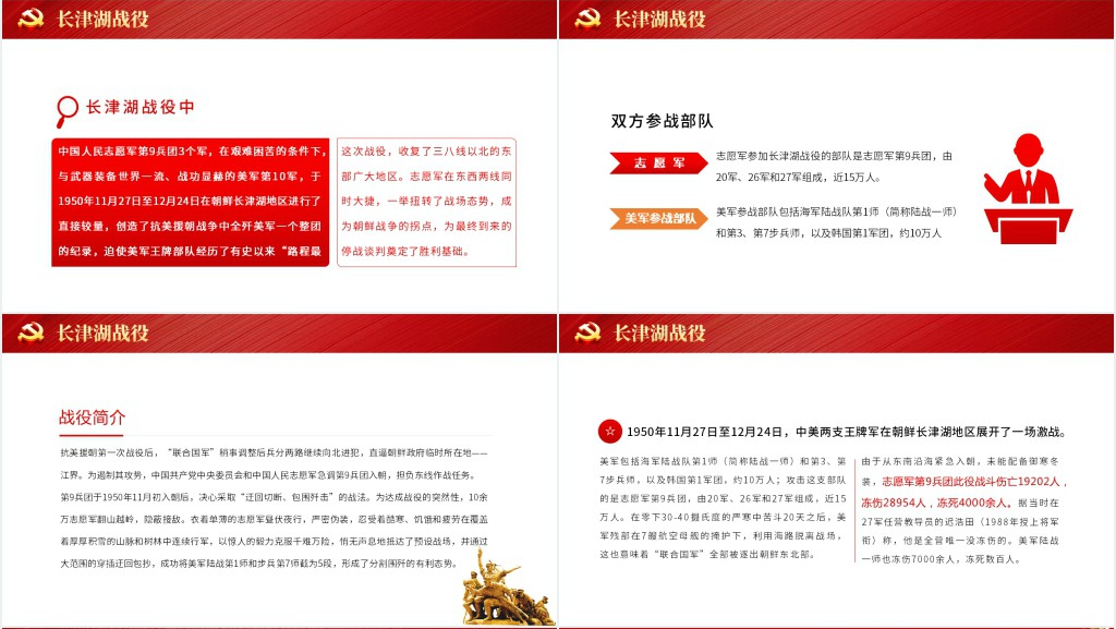 长津湖战役血战长津湖纪念抗美援朝胜利71周年缅怀志愿军英雄激发奋进力量PPT党课 长津湖战役血战长津湖纪念抗美援朝胜利71周年缅怀志愿军英雄激发奋进力量PPT党课