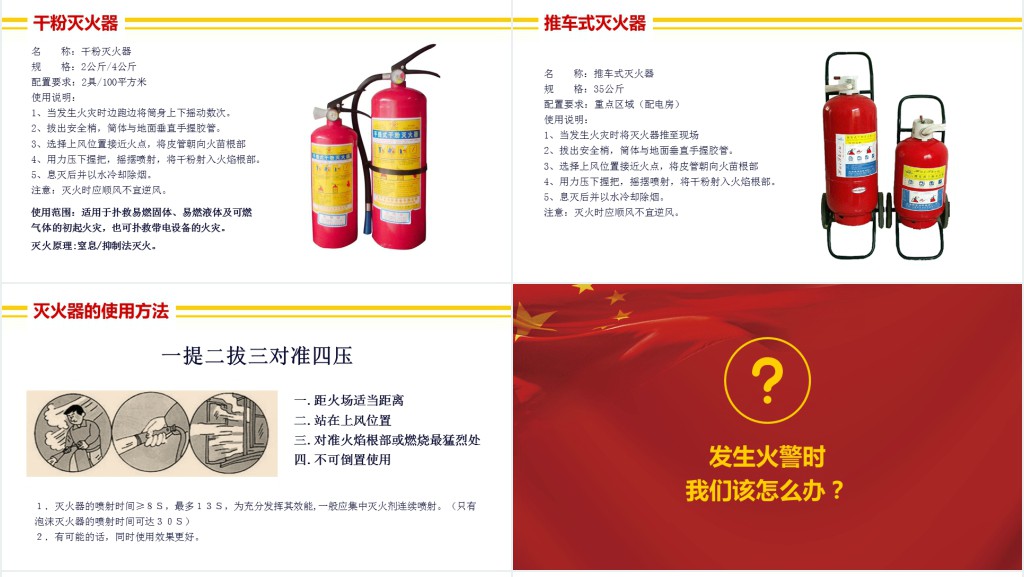 消防安全知识讲座培训PPT模板