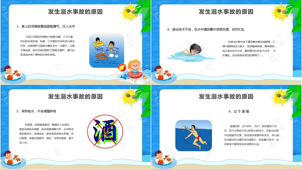 暑假防溺水安全知识内容PPT课件 暑假防溺水安全知识内容PPT课件