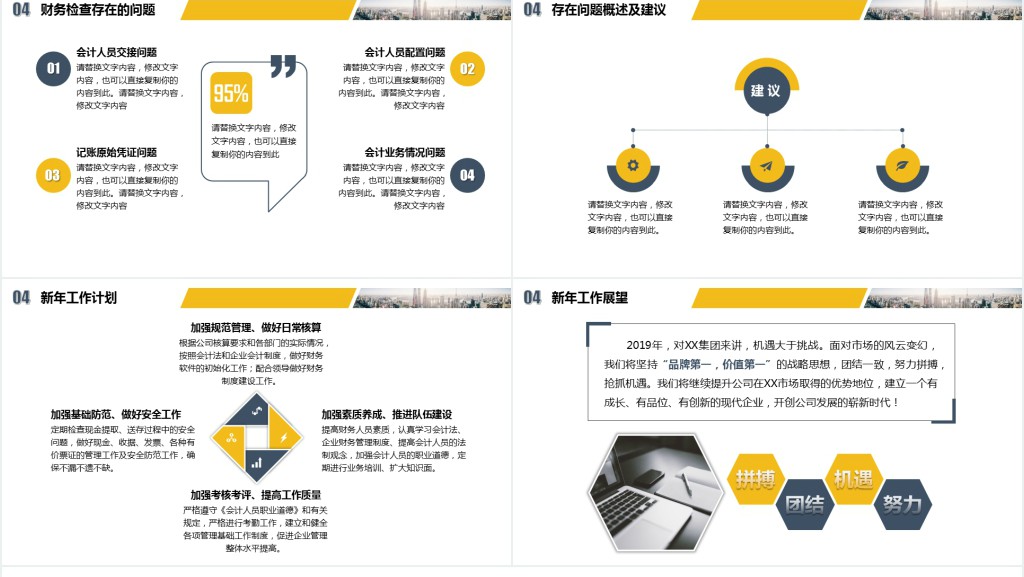 财务分析年终报告PPT企业财务报表管理年终总结报告模板
