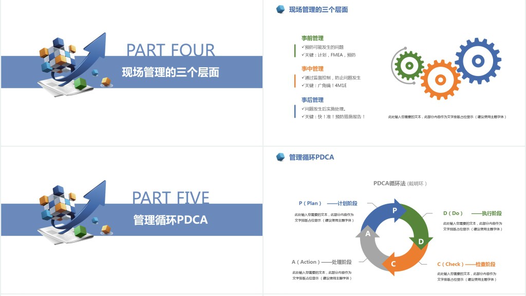 商务风企业公司现场管理培训课件PPT模板