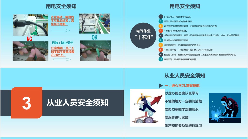 企业安全生产培训教育内容PPT模板 企业安全生产培训教育内容PPT模板