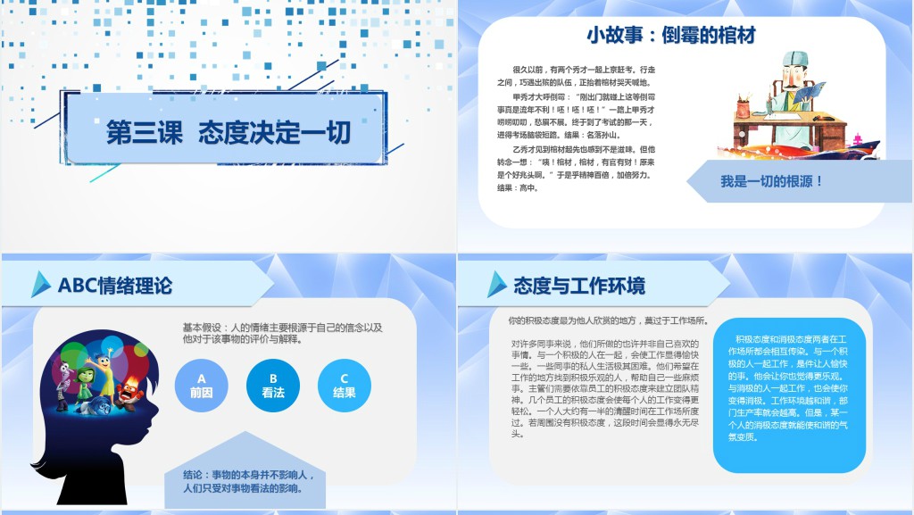 企业文化团队建设员工管理培训心态培训课件PPT模板