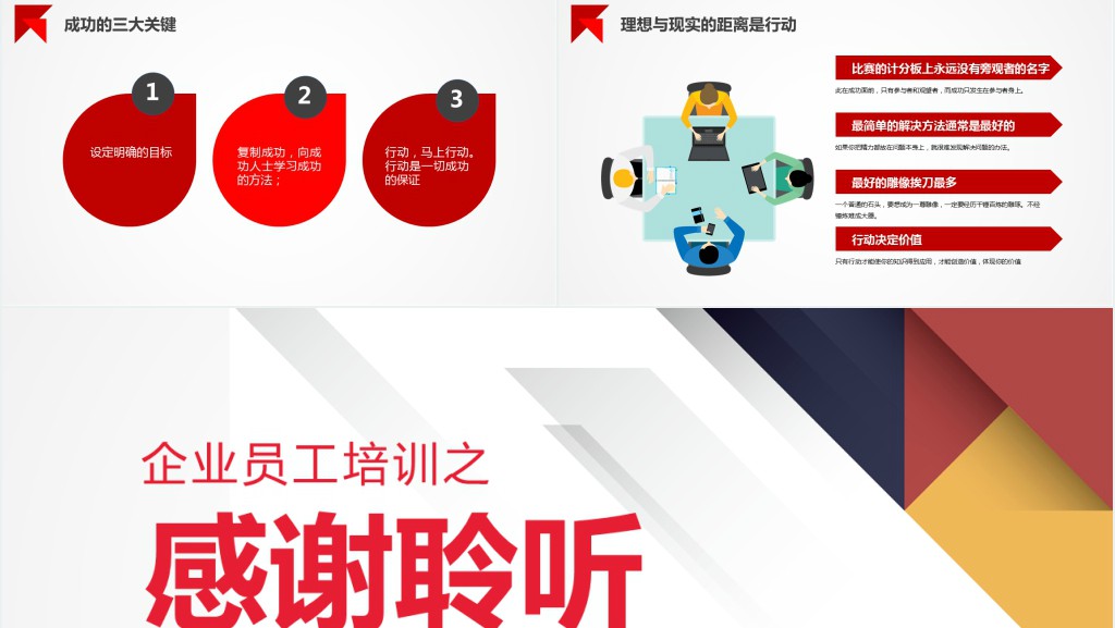 原创企业公司新员工入职培训行动管理PPT模板