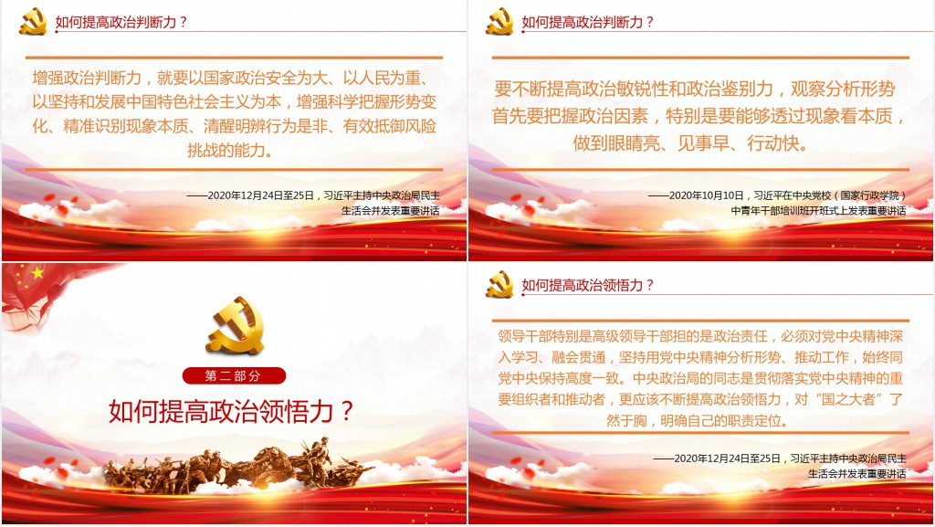 如何提高政治三力、党员干部深入学习提高政治判断力领悟力执行力专题PPT党课 如何提高政治三力、党员干部深入学习提高政治判断力领悟力执行力专题PPT党课