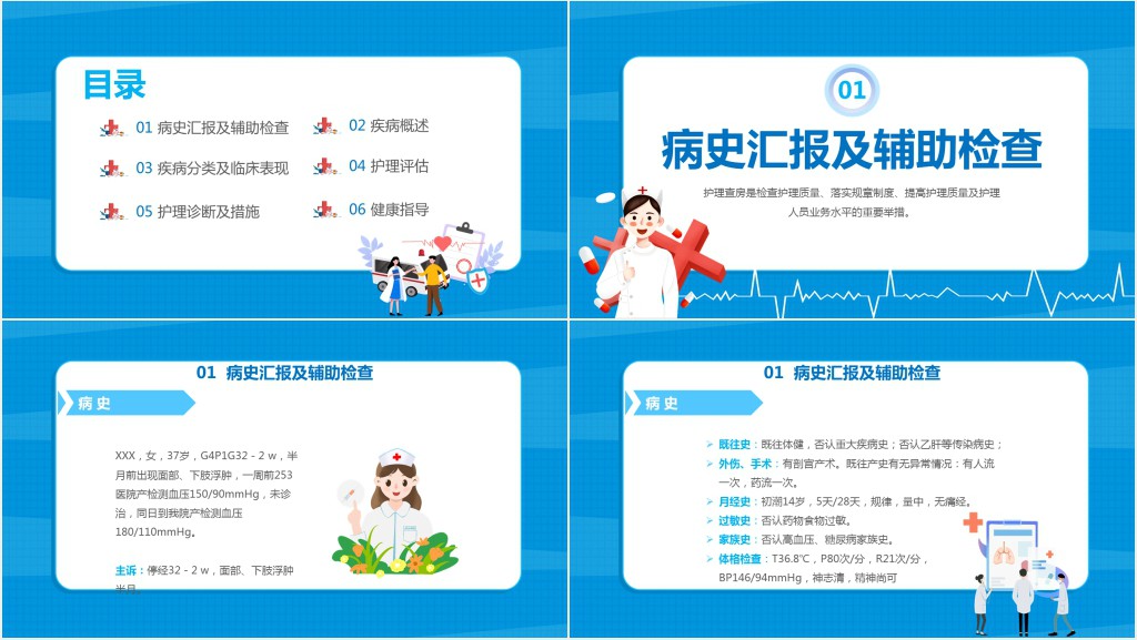 妊娠期高血压护理查房讨论PPT模板 妊娠期高血压护理查房讨论PPT模板