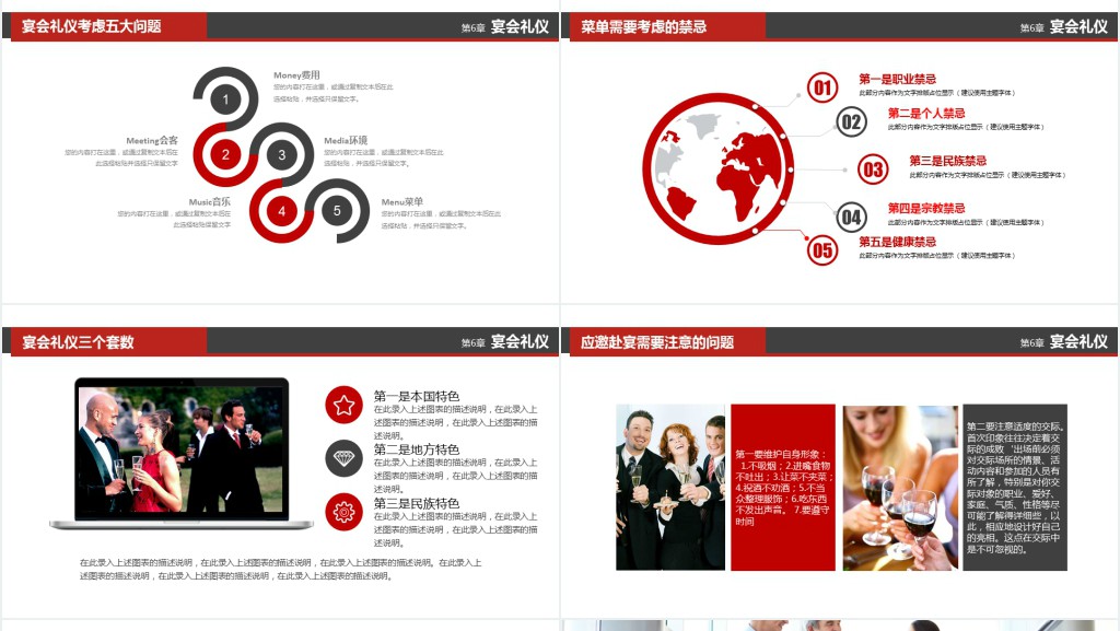 企业社交礼仪培训PPT模板 企业社交礼仪培训PPT模板