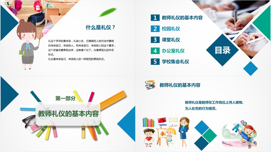 教师礼仪集体培训PPT课件 教师礼仪集体培训PPT课件