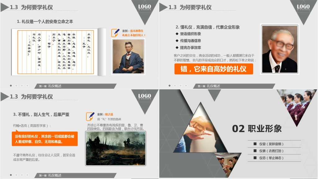 新人入职商务礼仪培训PPT模板 新人入职商务礼仪培训PPT模板