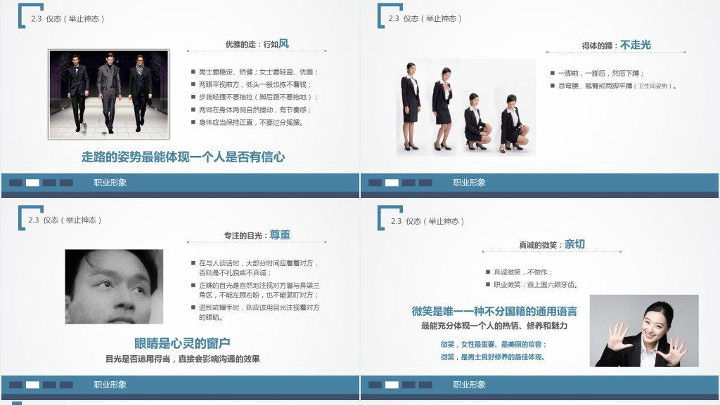 员工入职商务礼仪培训PPT模板 员工入职商务礼仪培训PPT模板