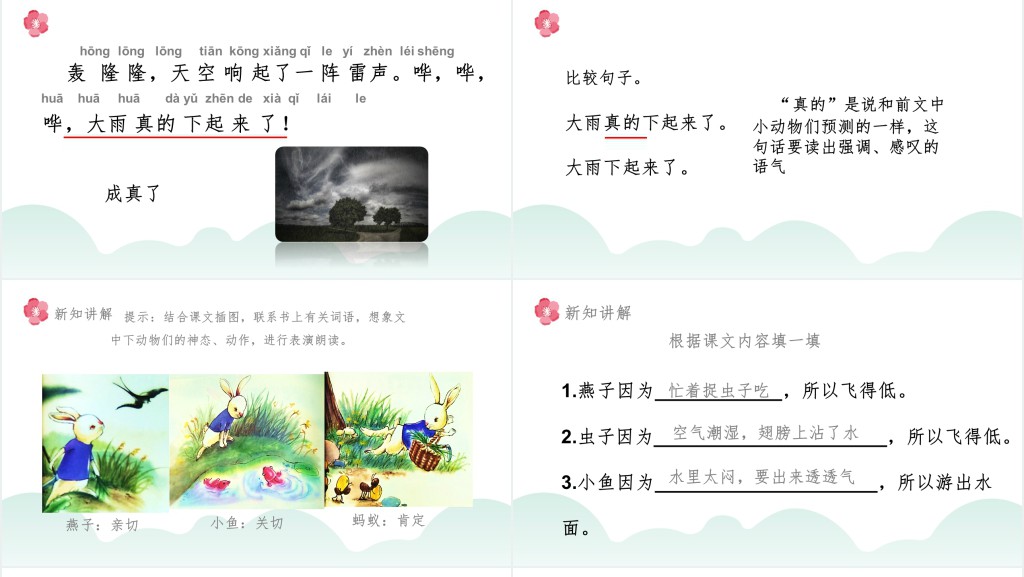 人教版小学一年级语文下册要下雨了PPT课件 人教版小学一年级语文下册要下雨了PPT课件