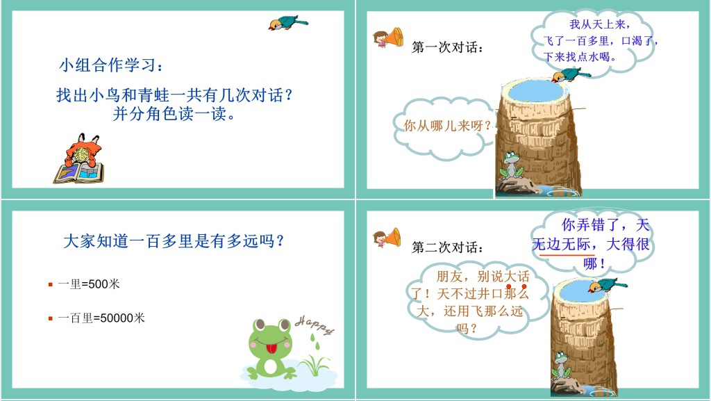 部编人教版小学二年级语文上册坐井观天PPT课件 部编人教版小学二年级语文上册坐井观天PPT课件