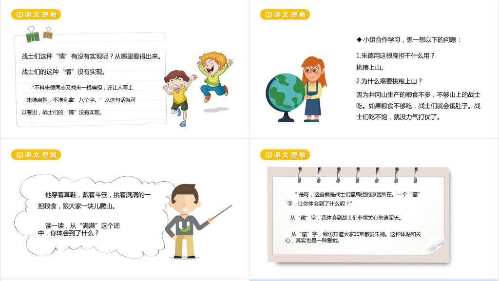 部编人教版小学二年级语文上册朱德的扁担PPT课件 部编人教版小学二年级语文上册朱德的扁担PPT课件